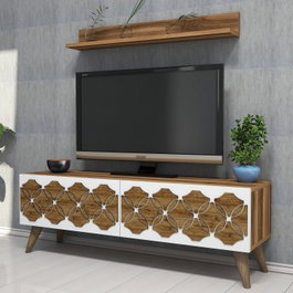 Hanah Home Nisan - Mueble para TV Nogal